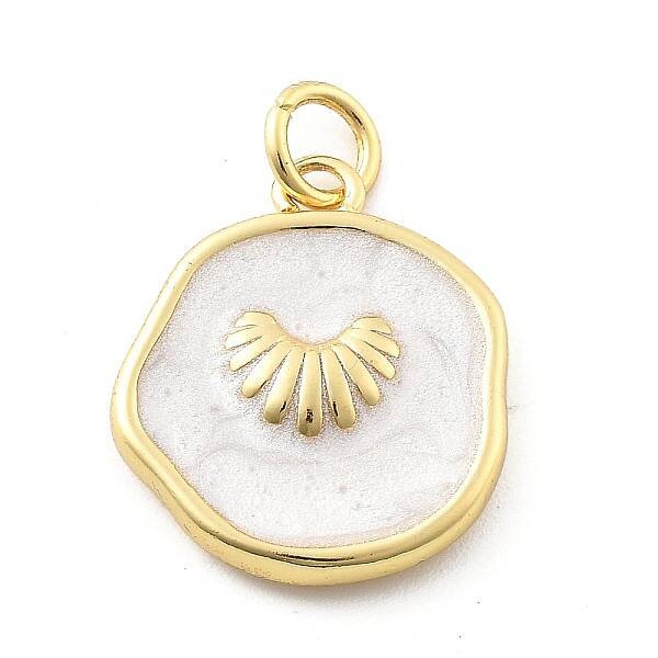 Ocean Theme Brass Enamel Pendants