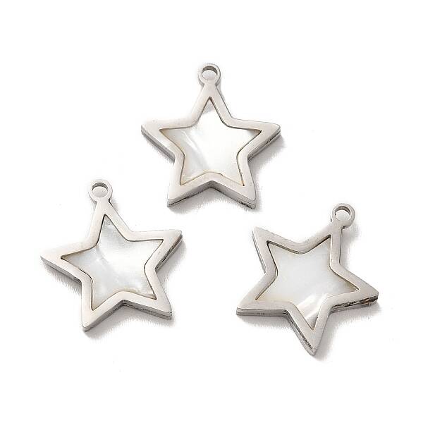 304 Stainless Steel Star Charms