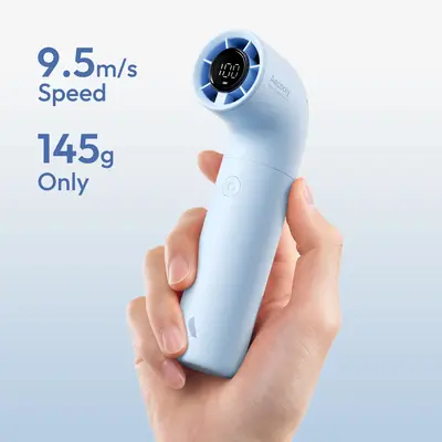 Aecooly Portable Handheld Fan, High-Speed Mini Fan with 15000 RPM Turbo, 4 Speeds, 8H Cooling, Pocket-Sized Rechargeable Fan ...