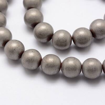 Electroplate Non-magnetic Synthetic Hematite Beads Strands