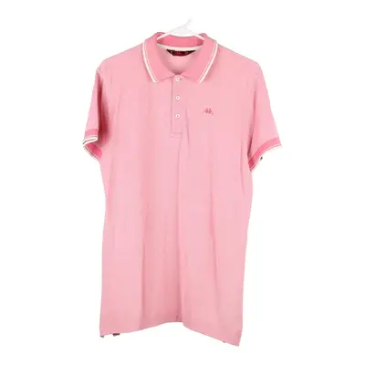 Kappa Polo Shirt - Small Pink Cotton