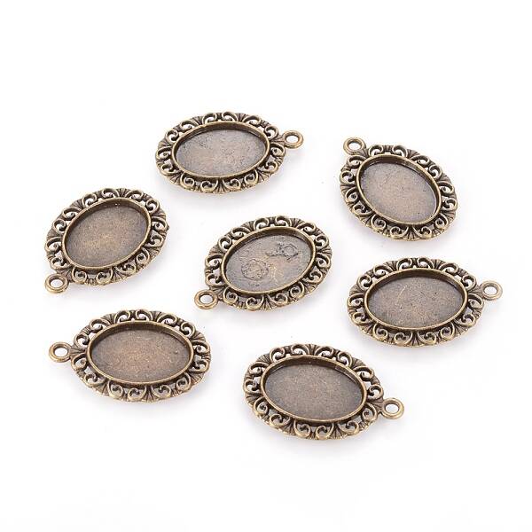 Tibetan Style Pendant Cabochon Settings