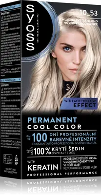 Syoss Cool Color permanent hair dye color 10_53 Cool Light Blond
