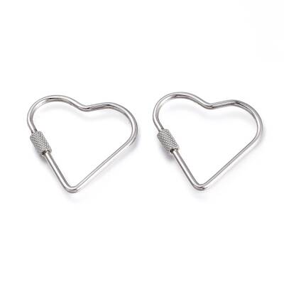 Non-Tarnish 304 Stainless Steel Screw Carabiner Lock Charms