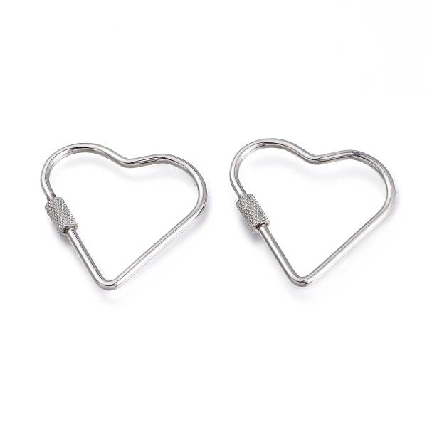 Non-Tarnish 304 Stainless Steel Screw Carabiner Lock Charms
