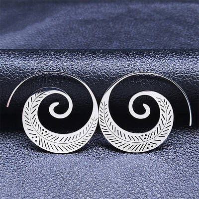 Non-Tarnish 304 Stainless Steel Pendants Boho Earrings