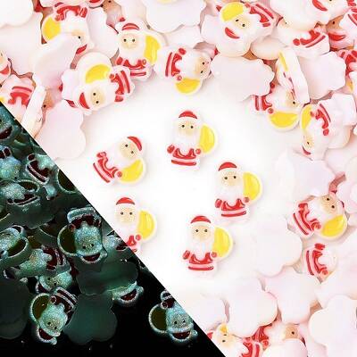Christmas Theme Luminous Resin Cabochons