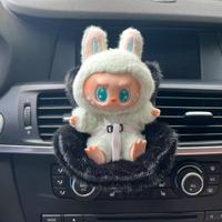 Cute Soft Furry Car Seat for Dolls, Car Air Vent Clip, Cute and Functional Car Ornament for Labubu Fans and Doll Collectors, ...