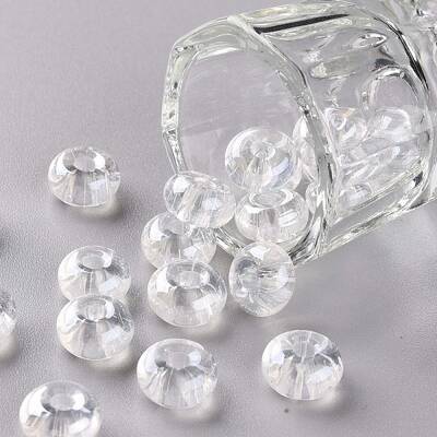 Transparent Colours Luster Glass Round Beads
