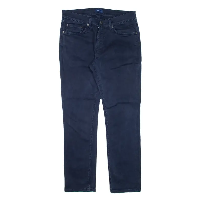 GANT Mens Trousers Blue Slim Tapered W31 L28
