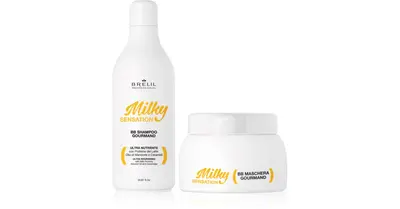 Brelil Professional Milky Sensation Gift Set for damaged hair Regenerating shampoo for weak and damaged hair 250 ml + Deep no...