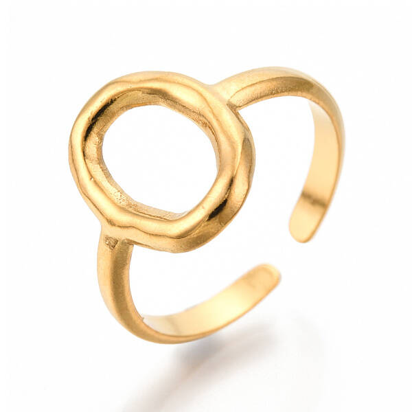 Ion Plating(IP) 304 Stainless Steel Hollow Oval Cuff Rings