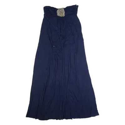 MONSOON Womens Maxi Dress Blue Sleeveless Long UK 12