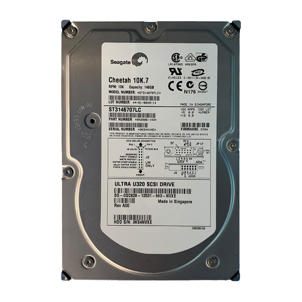 9X2006-143 Seagate 146GB Ultra-320 SCSI 10000 3.5-inch 8MB Hard Drive