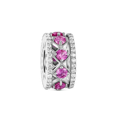 Rhodium Plated 925 Sterling Silver European Beads