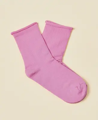 Women's Cotton Socks Weekend - Bubblegum