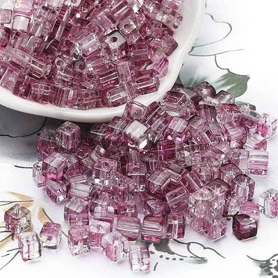 Spray Painted Glass Seed Beads