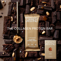 Stars + Honey | Protein Bar - Cacao Salt Caramel Peanut, All Natural with Collagen, Gluten-Free, Dairy-Free, Soy-Free, No Sug...