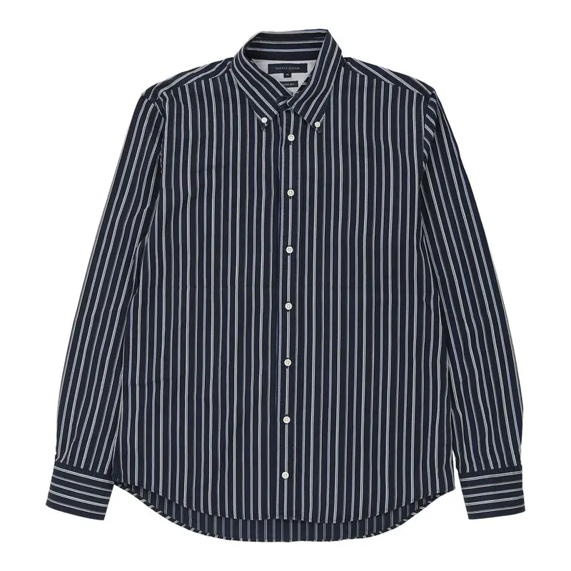 Tommy Hilfiger Striped Shirt - XL Navy Cotton