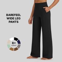 G4FREE BareFeel Wide Leg High Waisted Side Pockets Dressy Pants Comfortable Soft Fabric Winter Basic Minimalist Outdoorfun - ...