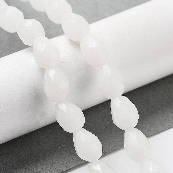 Natural White Jade Beads Strands