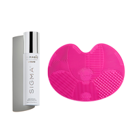 Sigma Beauty Sigma Spa Express Brush Cleaning Mat + SigMagic Brushampoo Liquid Set | Effortless and Effective Brush Cleaning ...