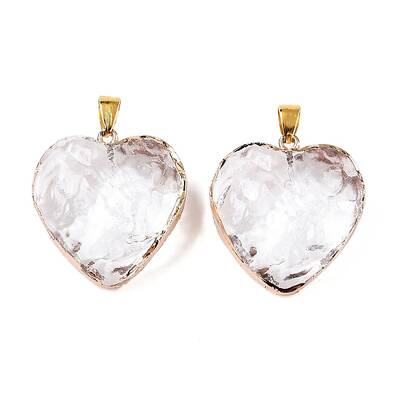 Light Gold Brass Glass Pendants