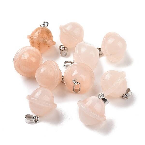 Natural Pink Aventurine Pendants