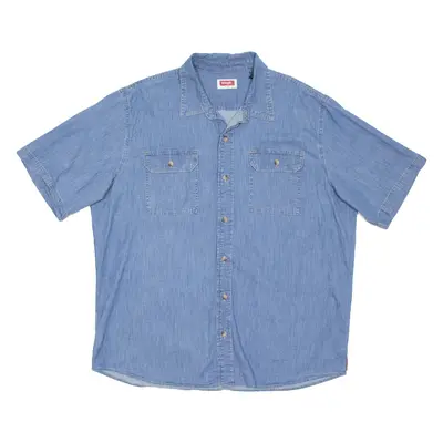 WRANGLER Mens Denim Shirt Blue XL