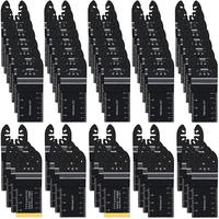 Titanium Saw Blade Set, 55pcs/set Titanium Multitool Blades, Compatibility Quick Release Multi Industrial Cutting Tools Kits ...