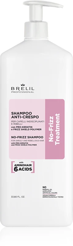Brelil Professional No Frizz shampoo for unruly and frizzy hair 1000 ml