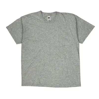 Fruit Of The Loom T-Shirt - Large Grey Cotton