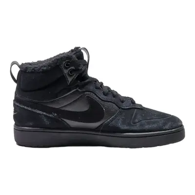 NIKE High Top Trainers Black Synthetic Boys UK 6