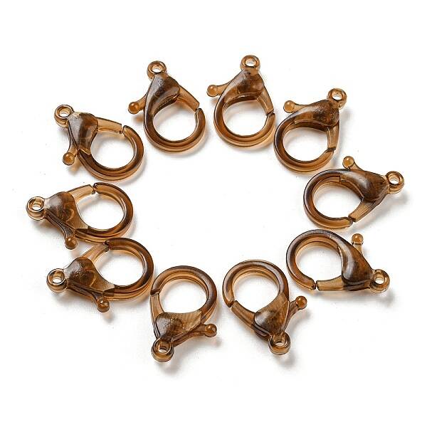Transparent Plastic Lobster CLaw Clasps