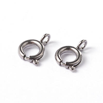 Tarnish Resistant 304 Stainless Steel Smooth Surface Spring Ring Clasps