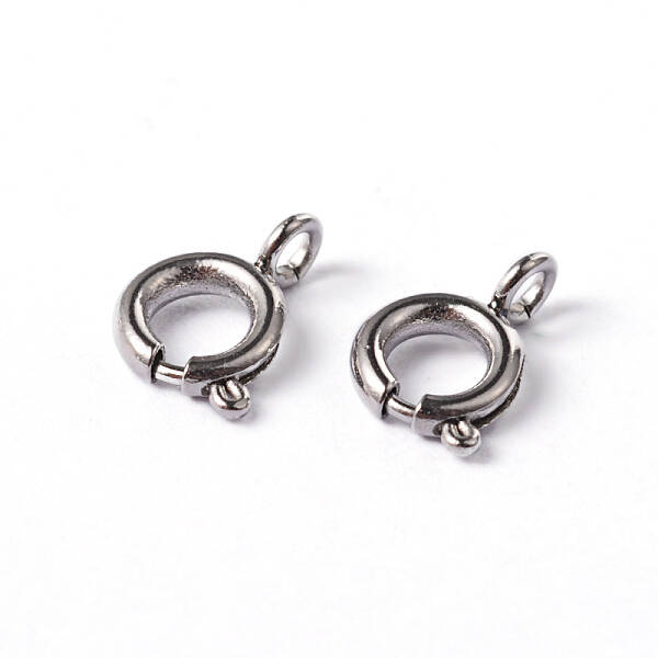 Tarnish Resistant 304 Stainless Steel Smooth Surface Spring Ring Clasps