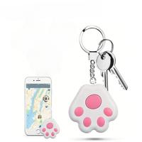 Smart Tracker Mini Anti-lost Alarm Locator Key Finder, Cute Paw Design Keychain Wallet, Key Locator Device with App, GPS Trac...