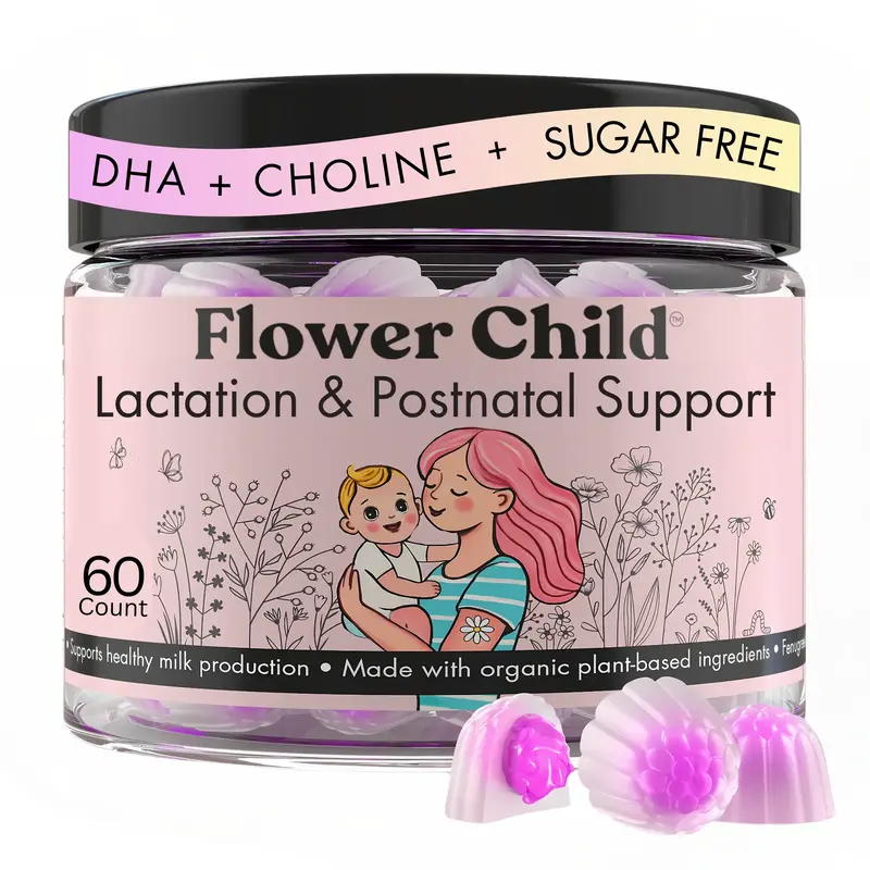 Increase Breastmilk Supply + Postpartum Recovery Gummies - Flower Child Nutrition