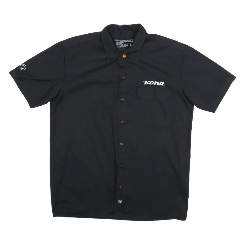 ENDURA Kona Mens Plain Shirt Black L