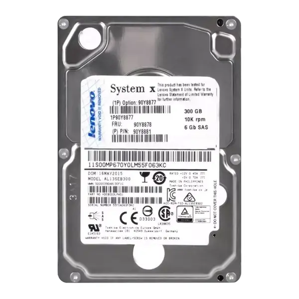 90Y8877 IBM 300GB 10000RPM SAS 6Gb/s 2.5-inch Hard Drive