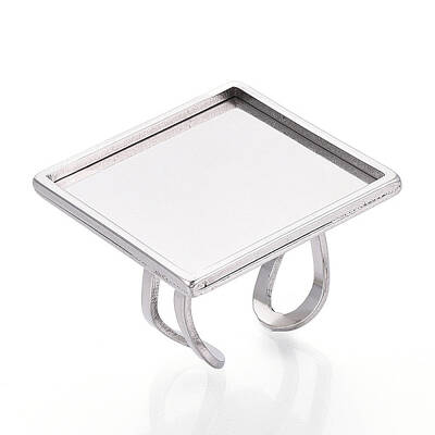 304 Stainless Steel Open Cuff Ring Components