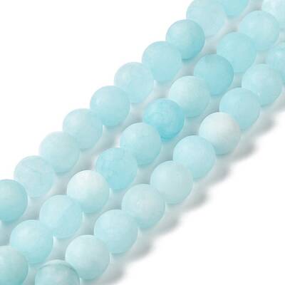 Natural Dyed White Jade Beads Strands
