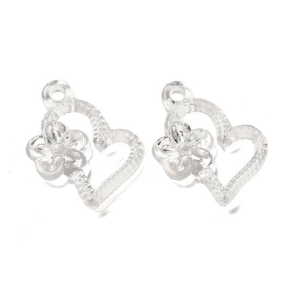 Valentine's Day Transparent Acrylic Pendants
