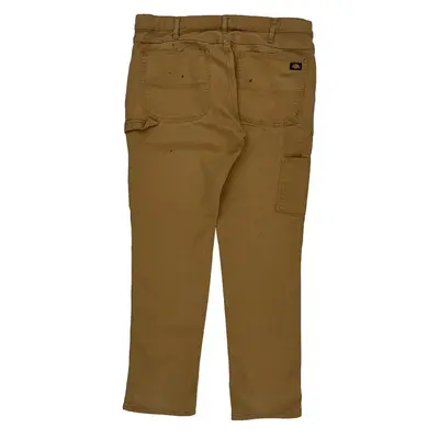 Flex Dickies Carpenter Trousers - 36W 31L Brown Cotton Blend | Size: 36″ waist