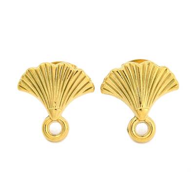 Ion Plating(IP) 304 Stainless Steel Studs Earring Findings