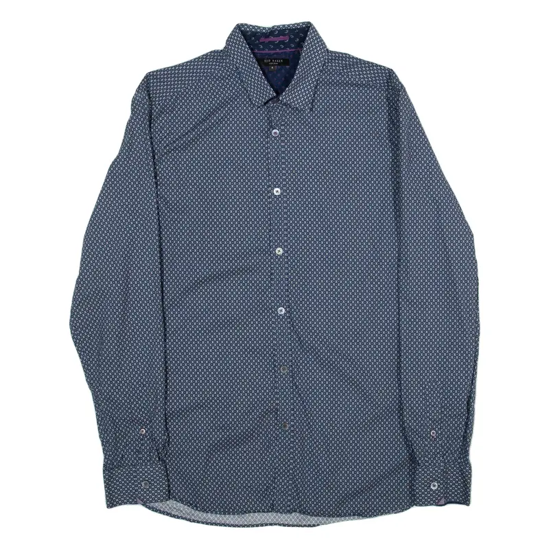 TED BAKER Mens Shirt Blue Long Sleeve M