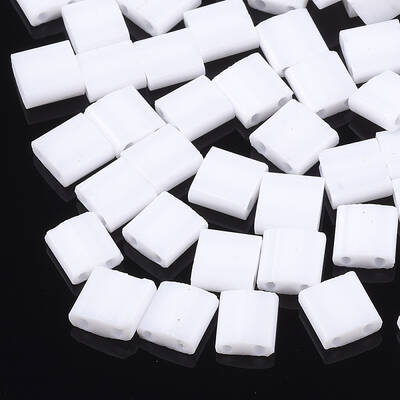 2-Hole Opaque Glass Seed Beads