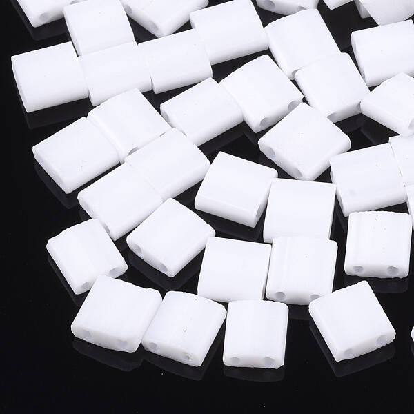 2-Hole Opaque Glass Seed Beads