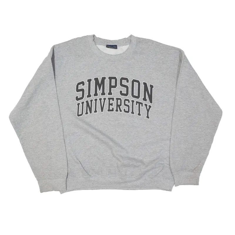MV SPORT Simpson University USA Sweatshirt Grey Mens L
