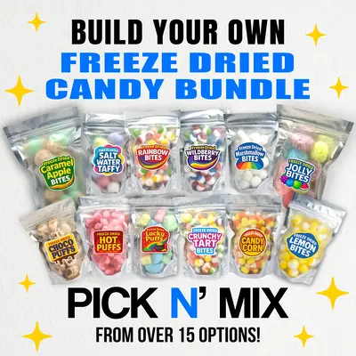 Freeze Dried Candy - Build Your Own Bundle! - Pick N' Mix From Over 15+ Options! - Freshly Made - Sweet Snack Bonbon